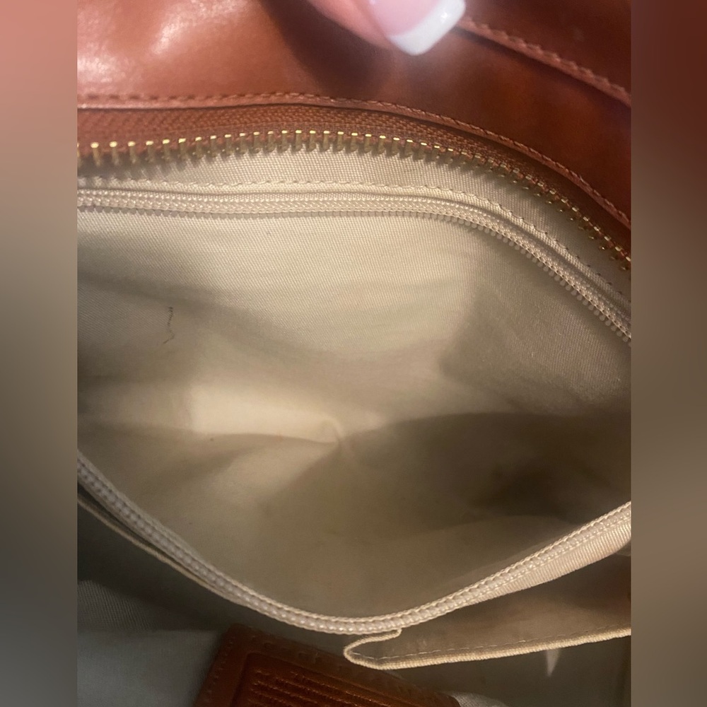 COACH Legacy Cognac Leather Handbag - Picture 6 of 17